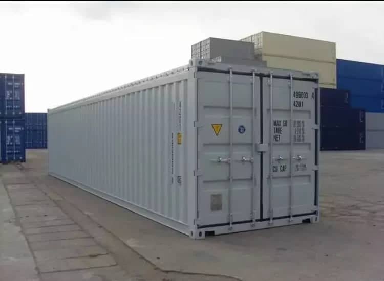 Conteneur maritime 40 pieds Open Top neuf – 65 m³, bâche, grue